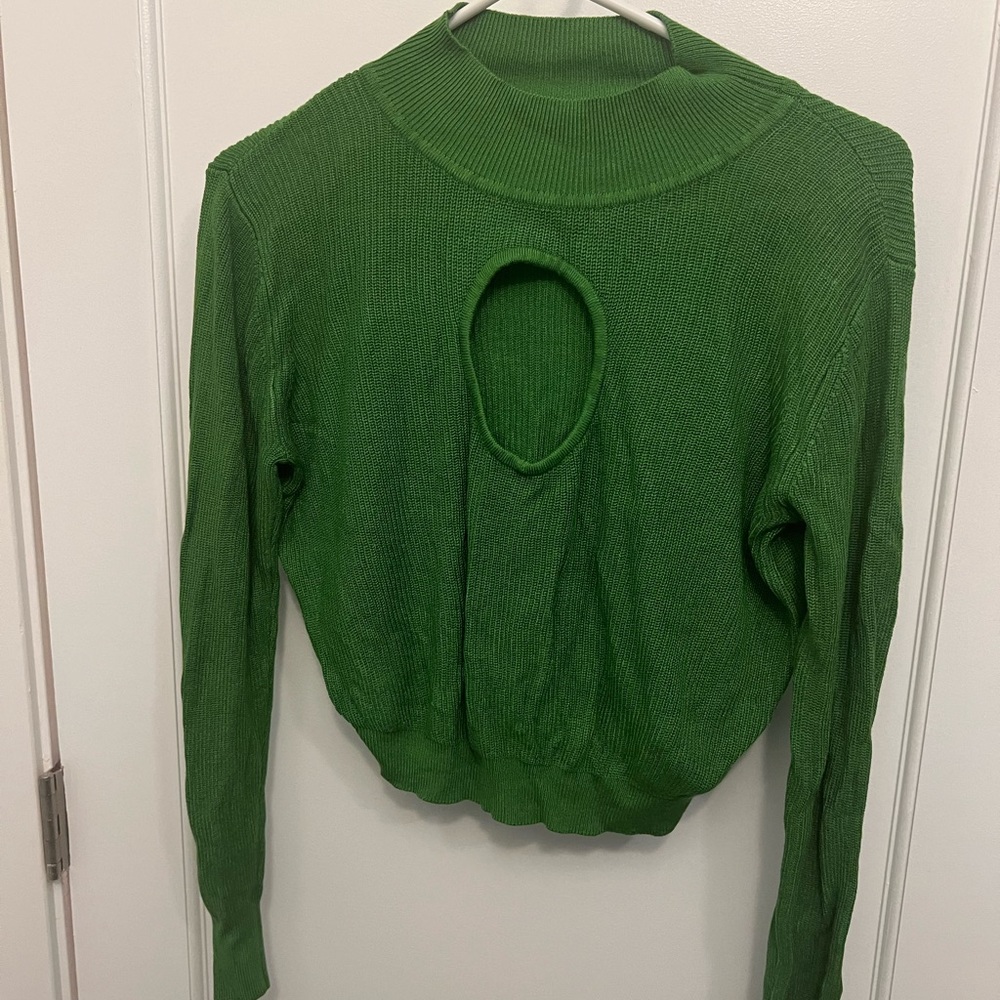 Fashion Brand Company green boob hole shirt XS/S